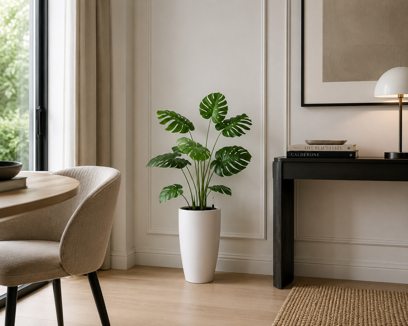 Modern Self-Watering Floor Planters Set – Minimalist Indoor & Outdoor Plant Pots