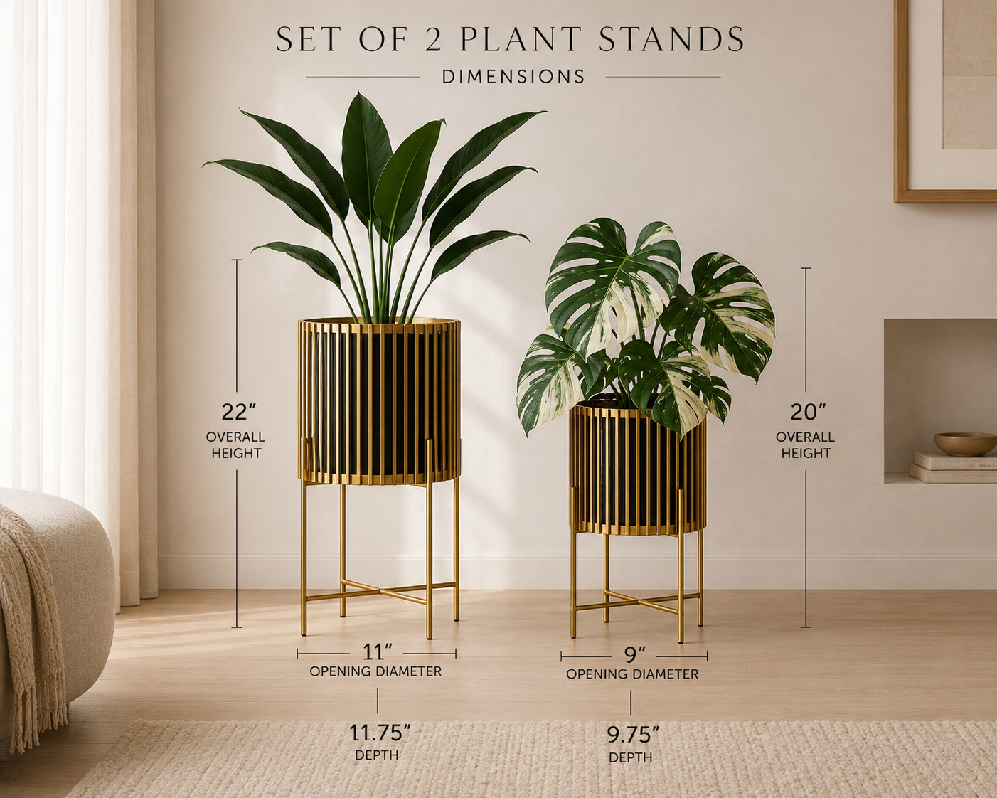 The Aurum Planter Set