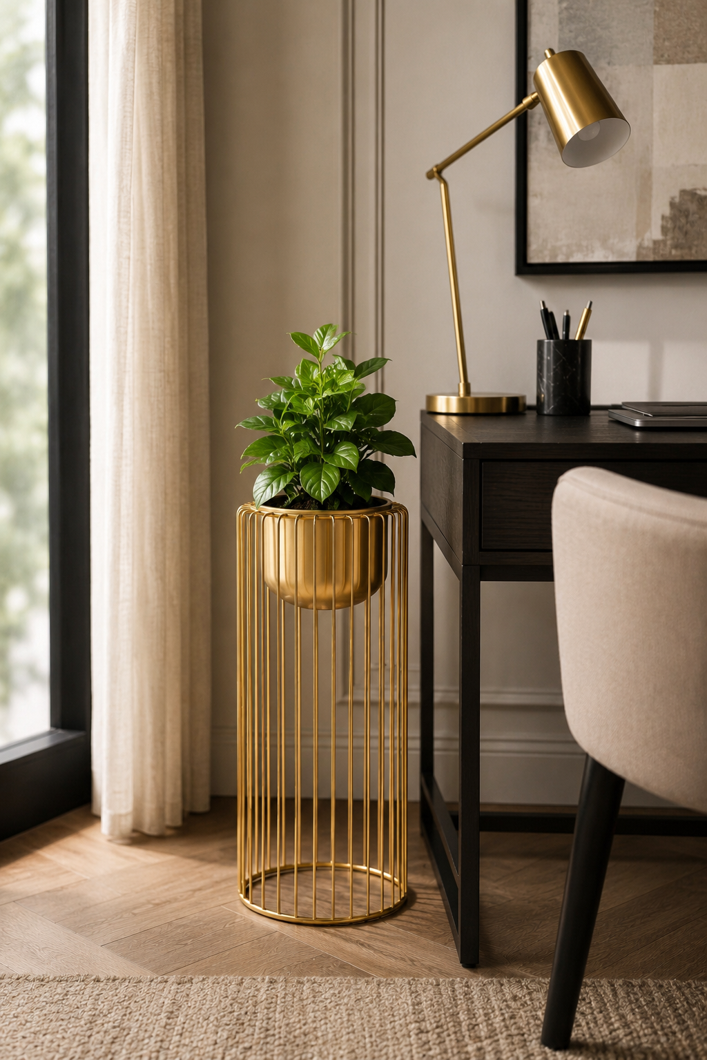 Luxe Gold Planter