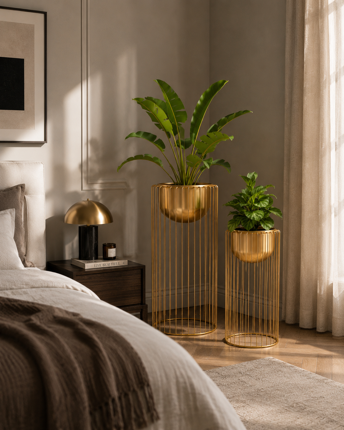 Luxe Gold Planter