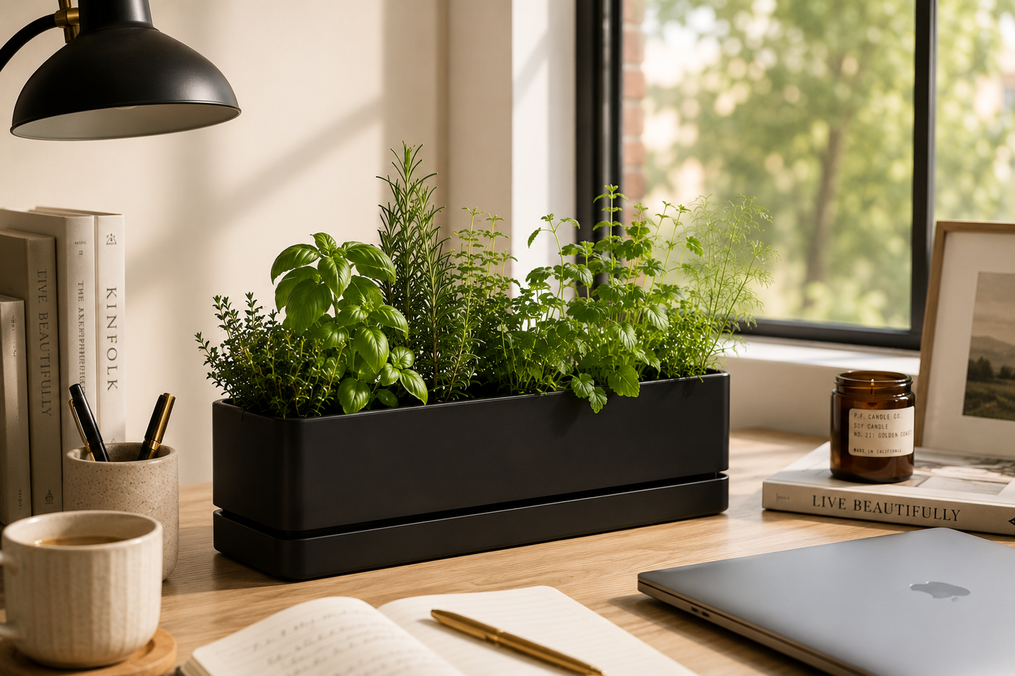 Luxe Indoor Herb Garden Planter Set