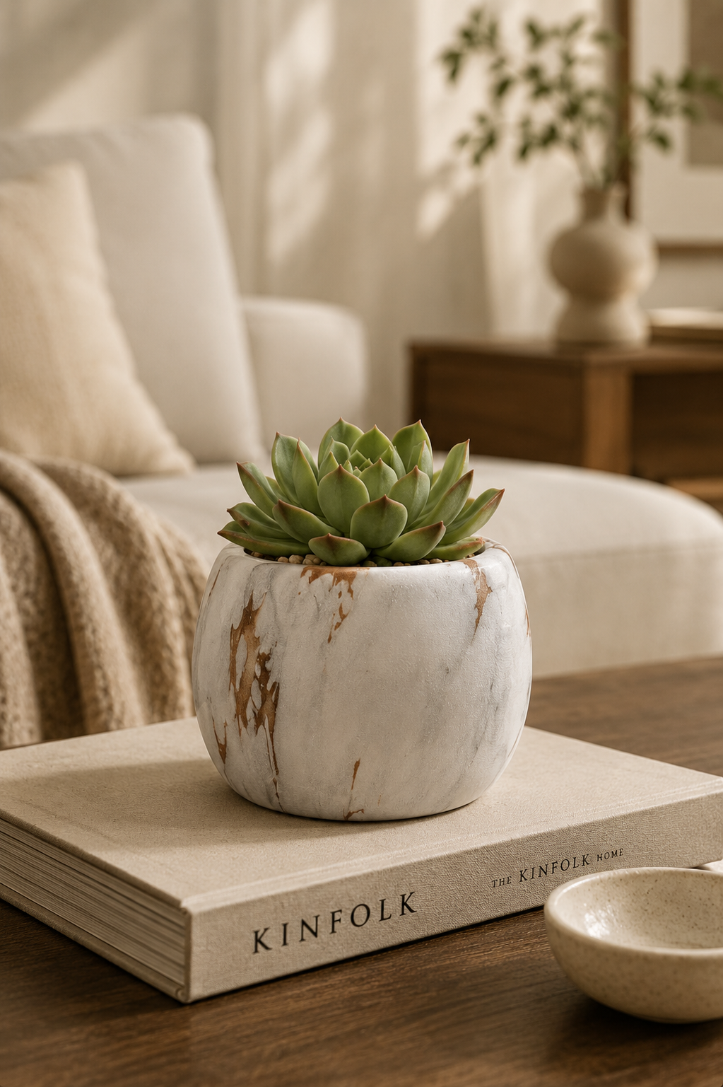 Ceramic Self-Watering Succulent Planter Pot