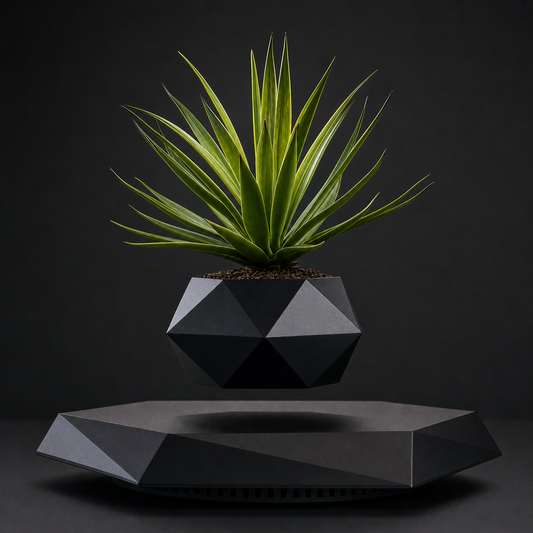 Levitating Magnetic Plant Pot – Floating Rotating Planter