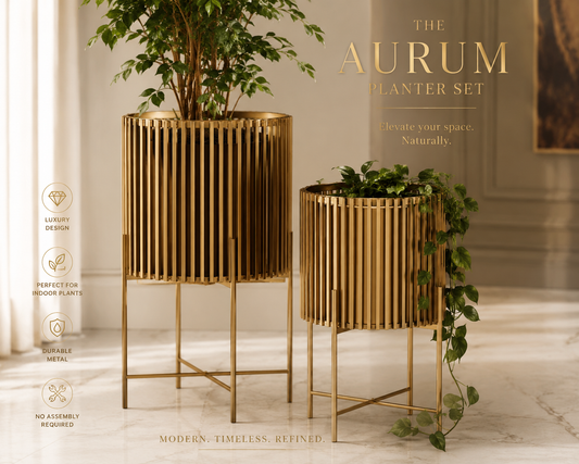 The Aurum Planter Set