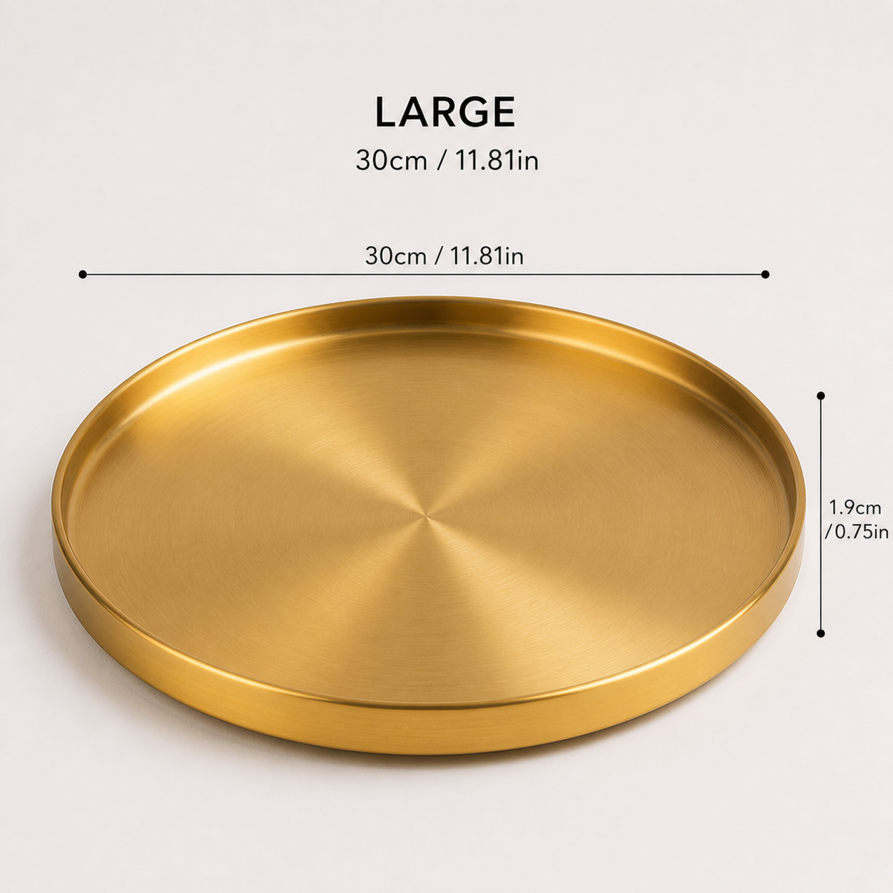 Aurelle Gold Display Tray – Luxury Minimalist Accent